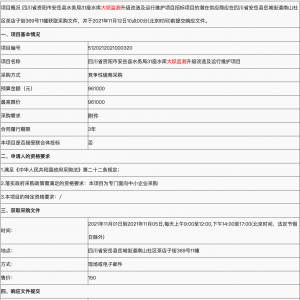 四川省資陽市安岳縣水務局31座水庫大壩監測升級改造及運行維護項目競爭性磋商采購公告 ...